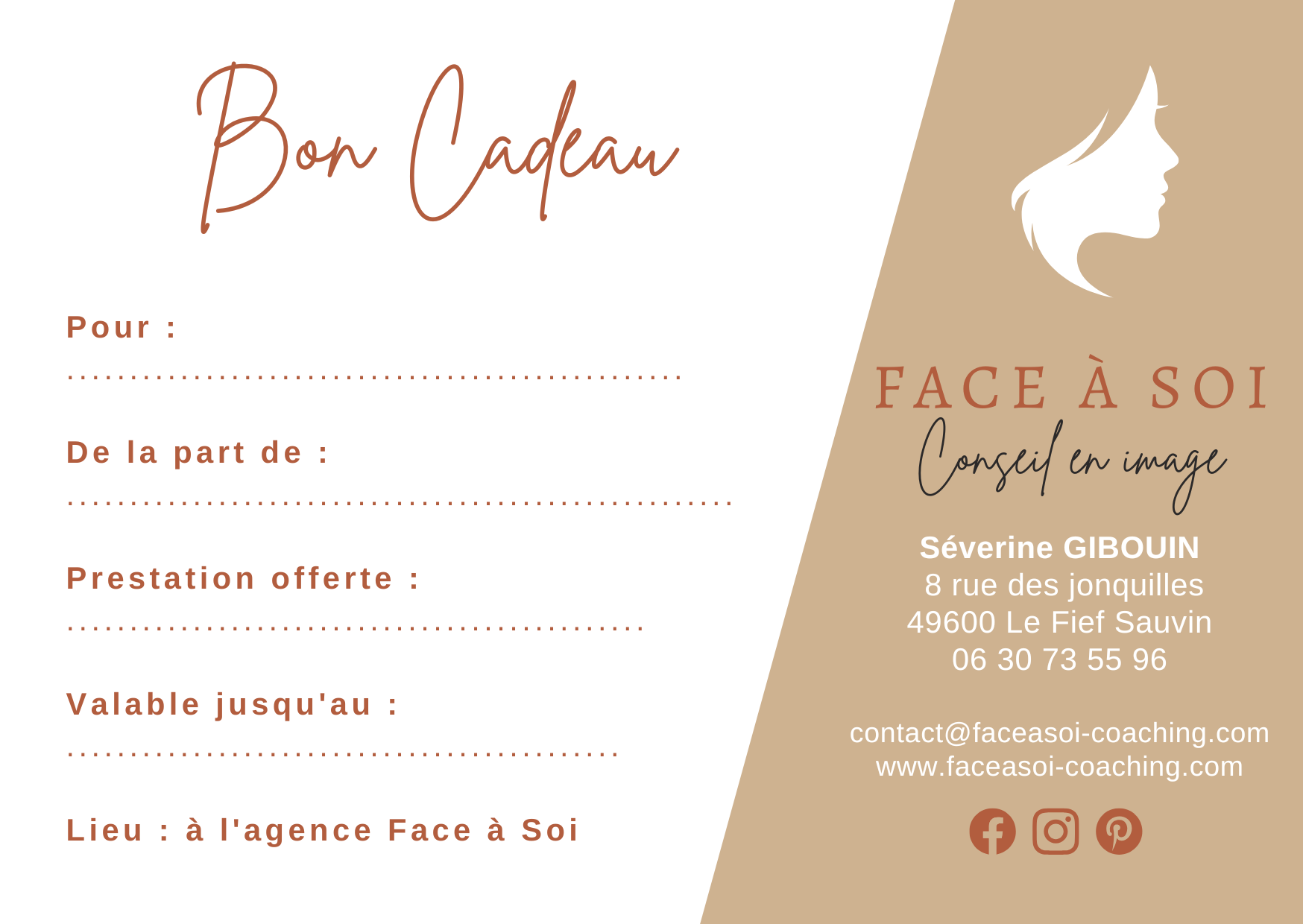 Nouvelle carte cadeau verso